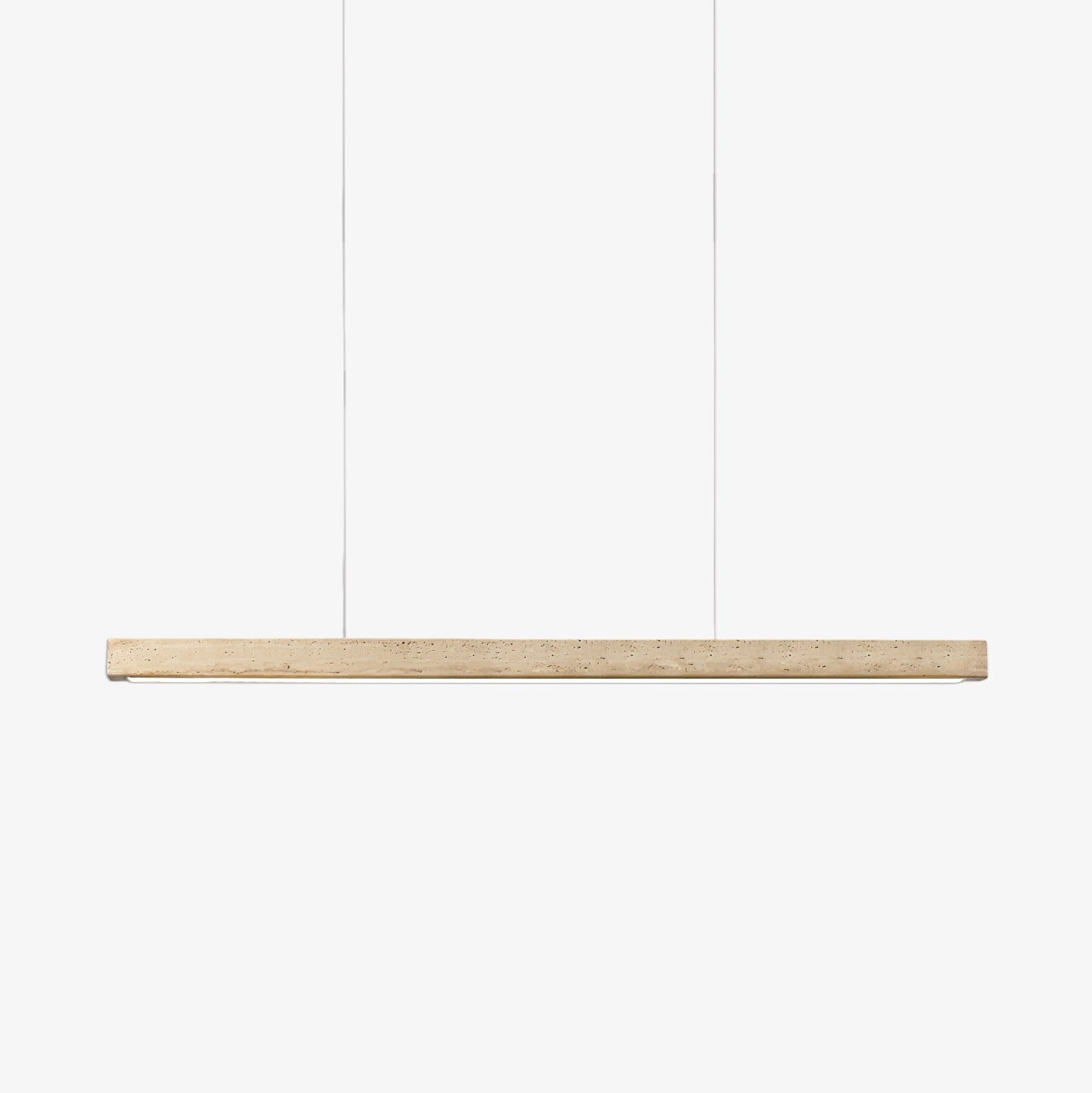 Imiror Minimalist Travertine Linear Pendant Light - Letslighting