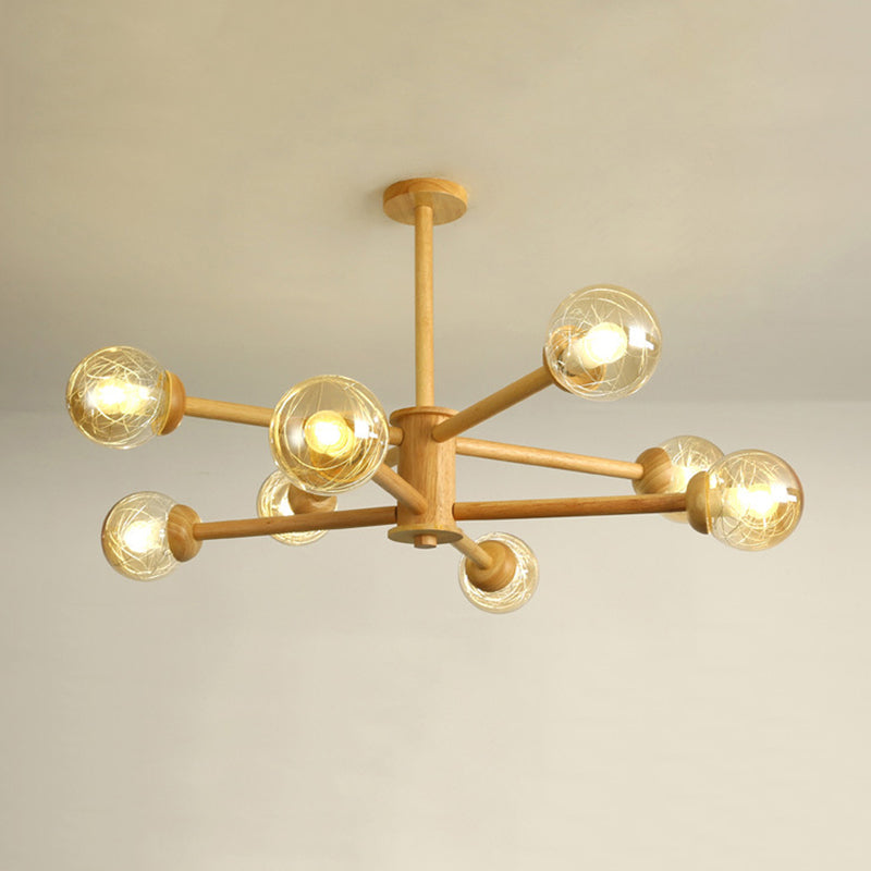 Muto Diseño Geométrica Lámpara de Techo Madera