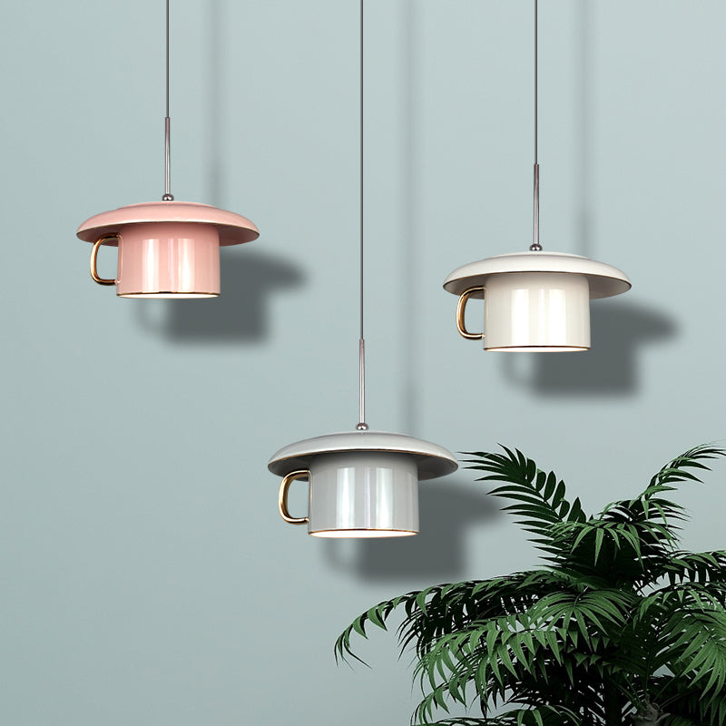 Valentina Urbano Taza Cerámico LED Lámpara Colgante Salón