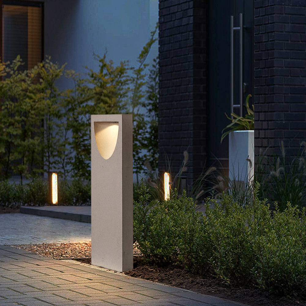 Ray Moderna Lámpara de Pie Exterior Metal Patio Jardín