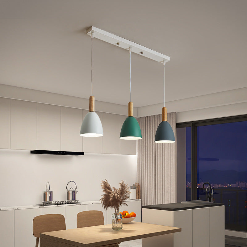 Valentina Moderna Minimalistas Lámpara Colgante Metal/Madera Dormitorio/Salón