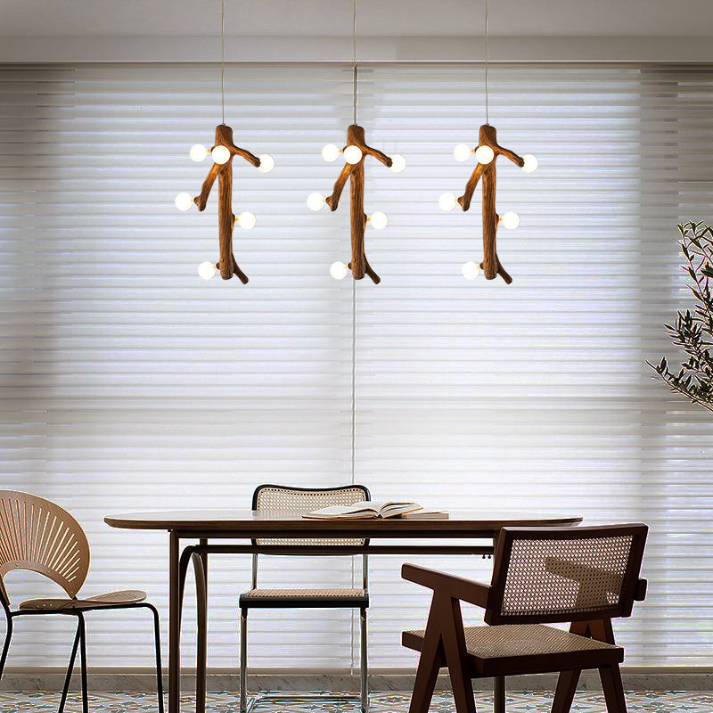 Epoch Nórdico LED Lámparas de Araña Madera Salón/Comedor/Dormitorio