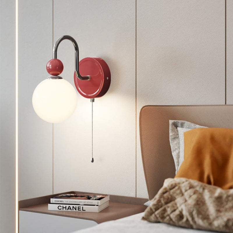 Valentina Moderna Minimalista LED Aplique de Pared Metal Vidrio Estudio