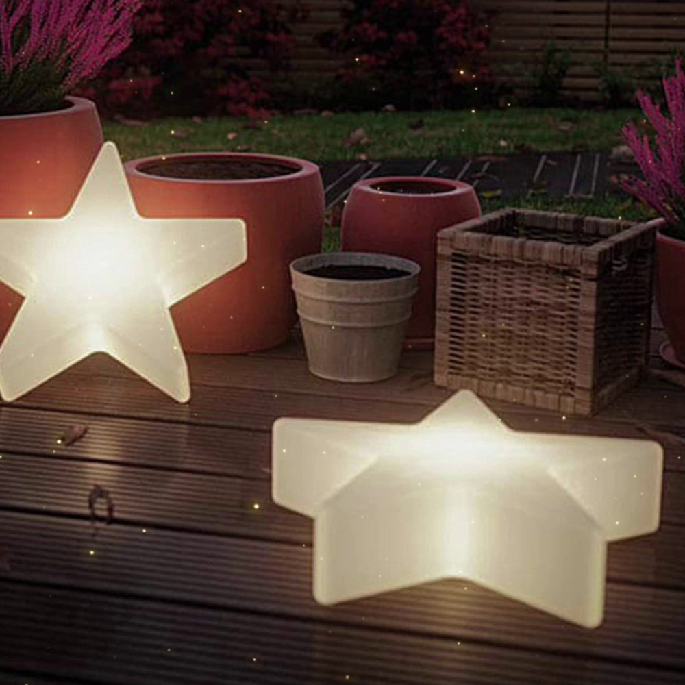 Ray Decorativa Estrella Acrílica Lámpara De Pie Exterior