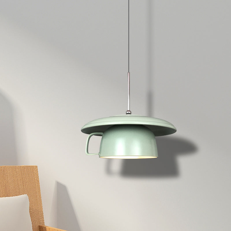 Valentina Rural Taza Cerámico LED Lámpara Colgante Salón