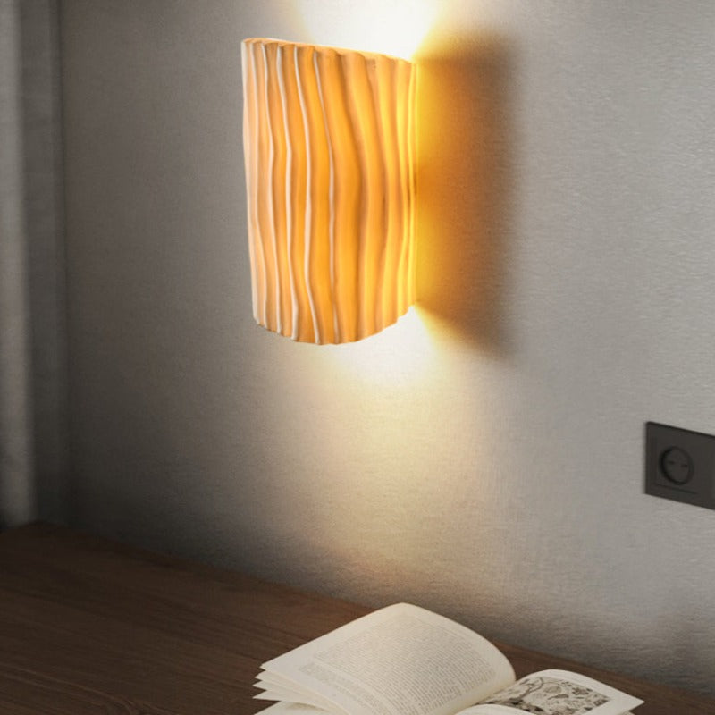 Valentina Onda Retro LED Aplique de Pared Resina Estudio