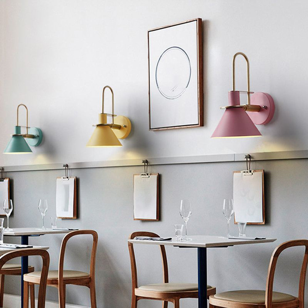 Valentina Vintage Lámpara de Pared de Metal en Forma de Cuerno Salón/Adormitorio/Baño