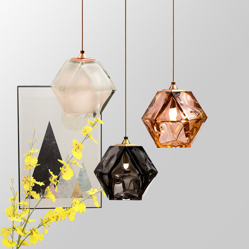 Valentina Poliedro LED Lámpara Colgante Metal/Vidrio Dormitorio/Cocina