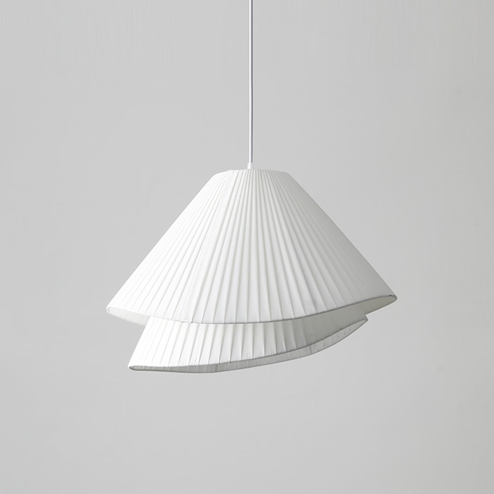 Ritta Moderna Triple Metal/Tela Lámpara Colgante Blanca