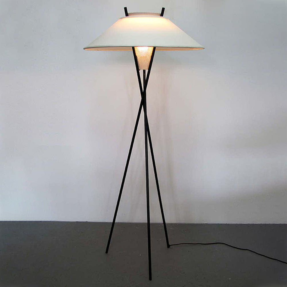 Mira Moderna Minimalista Metal/Tela LED Lámpara de Pie