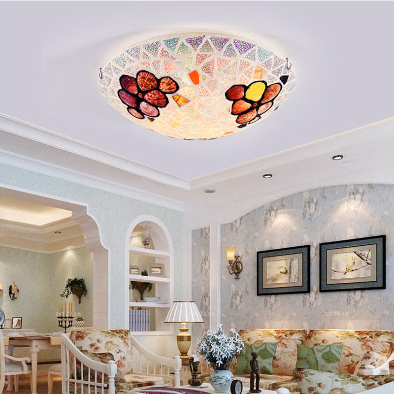 Tiffany Moderno LED Plafón Metal/Vidrio Dormitorio/Salón/Estudio