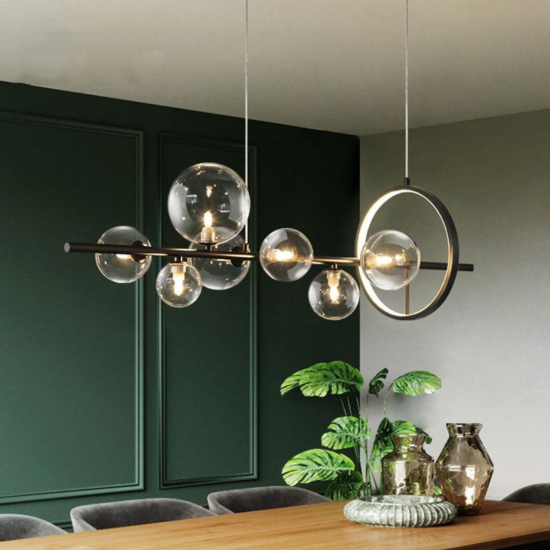 Valentina Moderno LED Lámparas de araña Oro Vidrio Salón/Comedor
