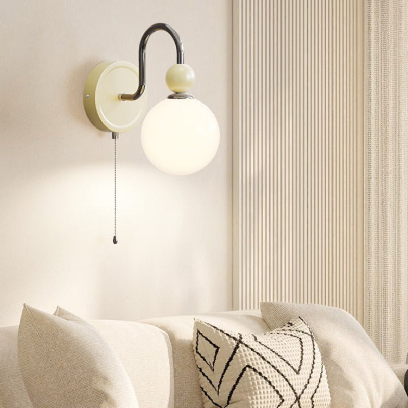 Valentina Moderna Minimalista LED Aplique de Pared Metal Vidrio Estudio