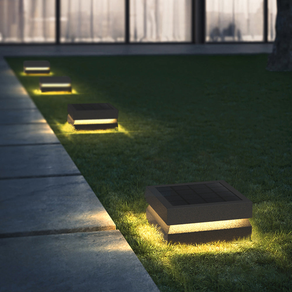 Ray Lámparas Solares de Exterior Metálicas Cóncavas