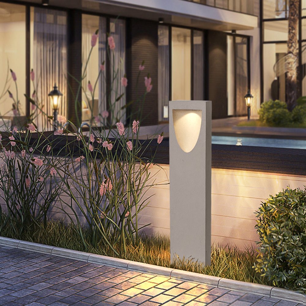 Ray Moderna Lámpara de Pie Exterior Metal Patio Jardín