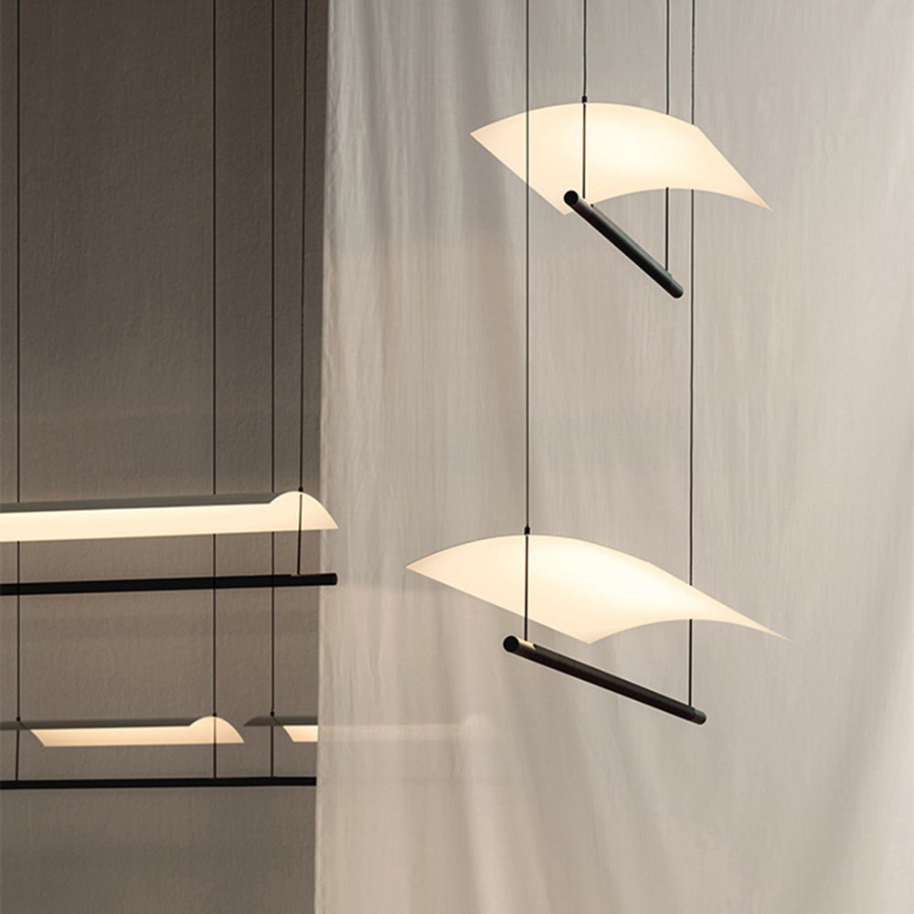 Arisha Minimalista Lineal Metal/Acrílico Lámpara Colgante