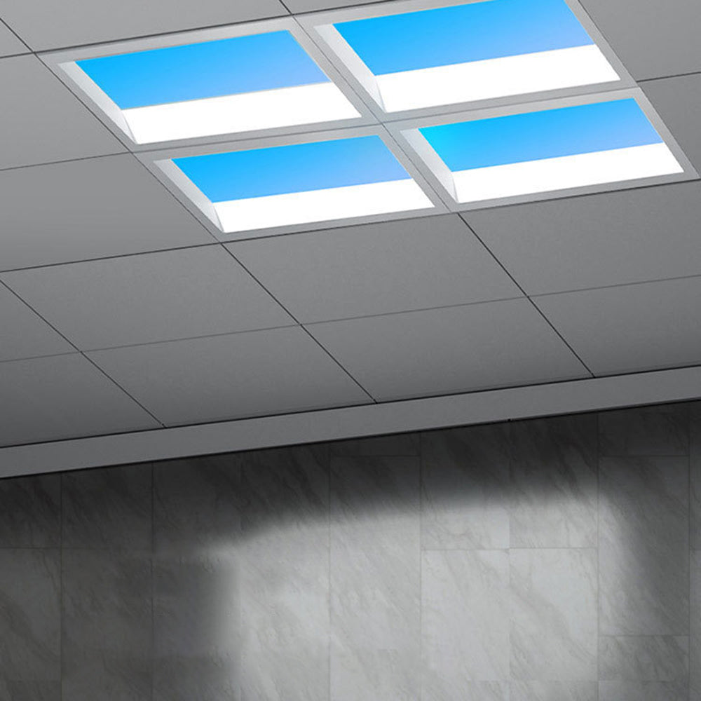 Arisha Moderna Cuadrada/Rectángular Metal LED Lámpara de Techo Azul