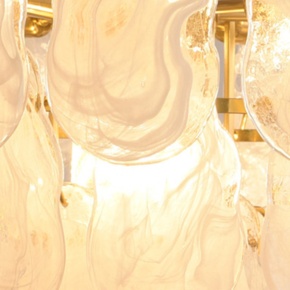 Kristy Antigua Metal/Vidrio Decorativa Lámpara Colgante Blanca