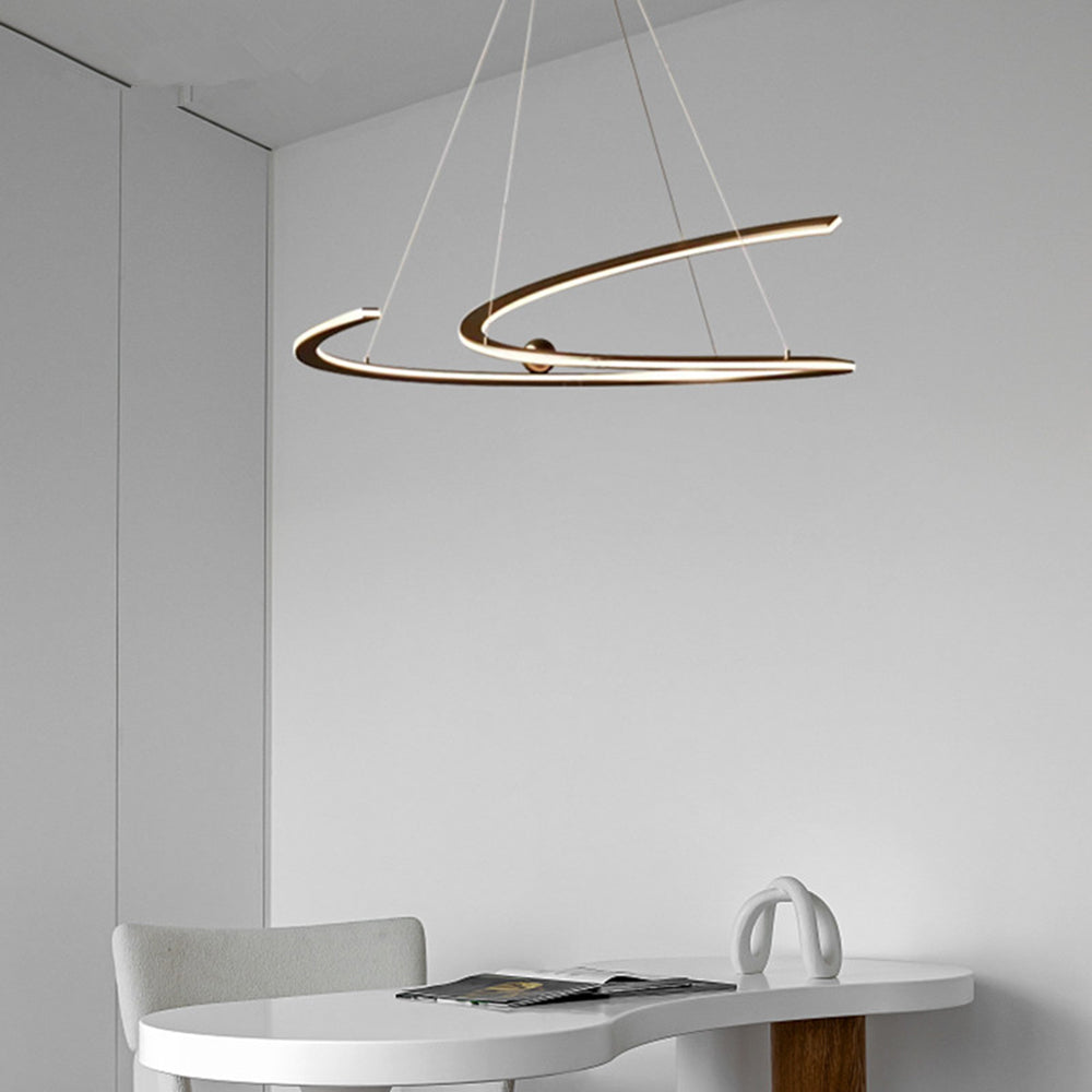 Arisha Moderna Minimalista Diseño Metal Lámpara Colgante Dorada