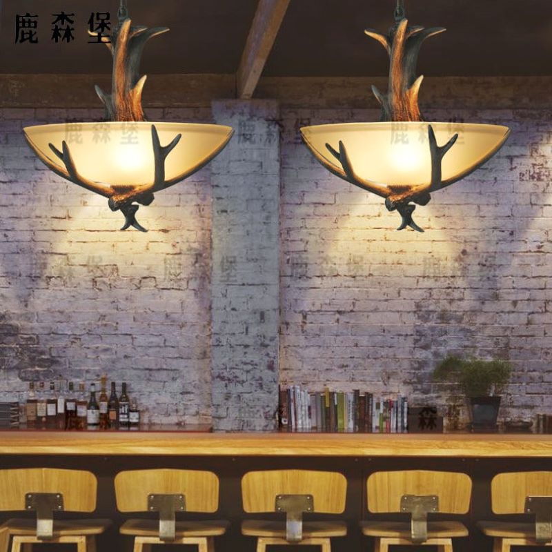 Silva Retro LED Lámpara Colgante Madera Vidrio Comedor/Salón
