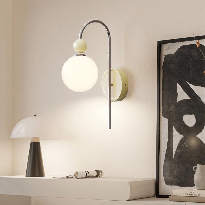 Valentina Moderna Minimalista LED Aplique de Pared Metal Vidrio Estudio