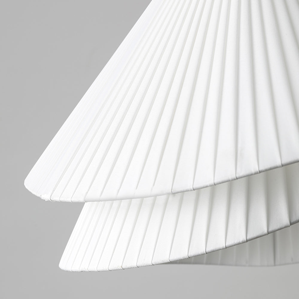 Ritta Moderna Triple Metal/Tela Lámpara Colgante Blanca