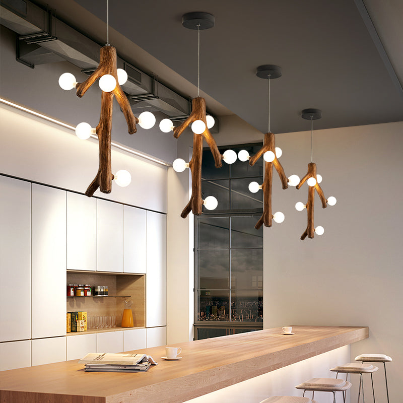 Epoch Nórdico LED Lámparas de Araña Madera Salón/Comedor/Dormitorio