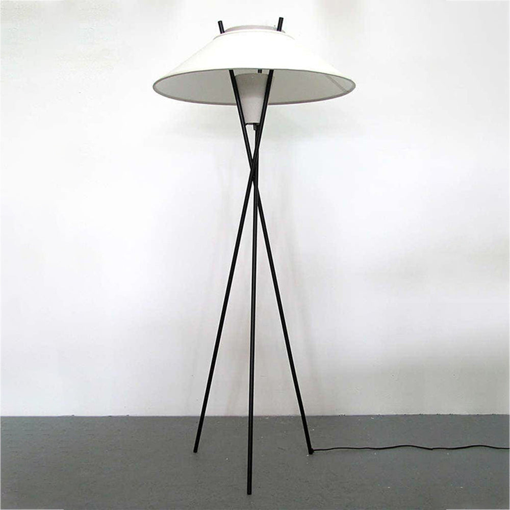 Mira Moderna Minimalista Metal/Tela LED Lámpara de Pie