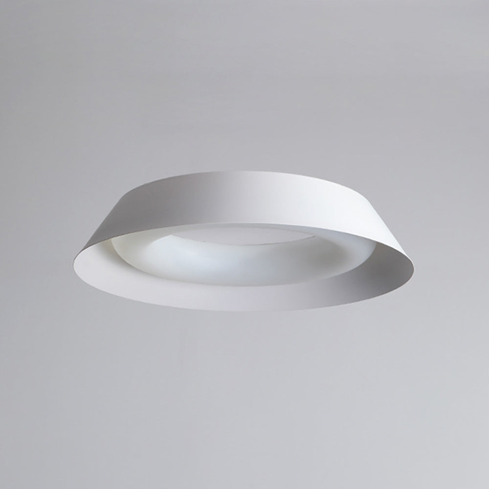 Arisha Moderna Redonda Metal LED Lámpara de Techo Blanco
