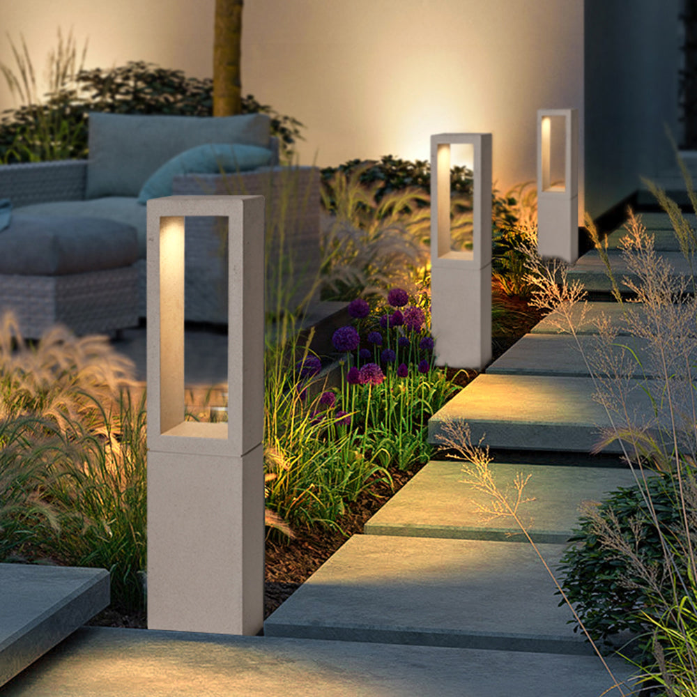 Ray Moderna Lámpara de Pie Exterior Metal Patio