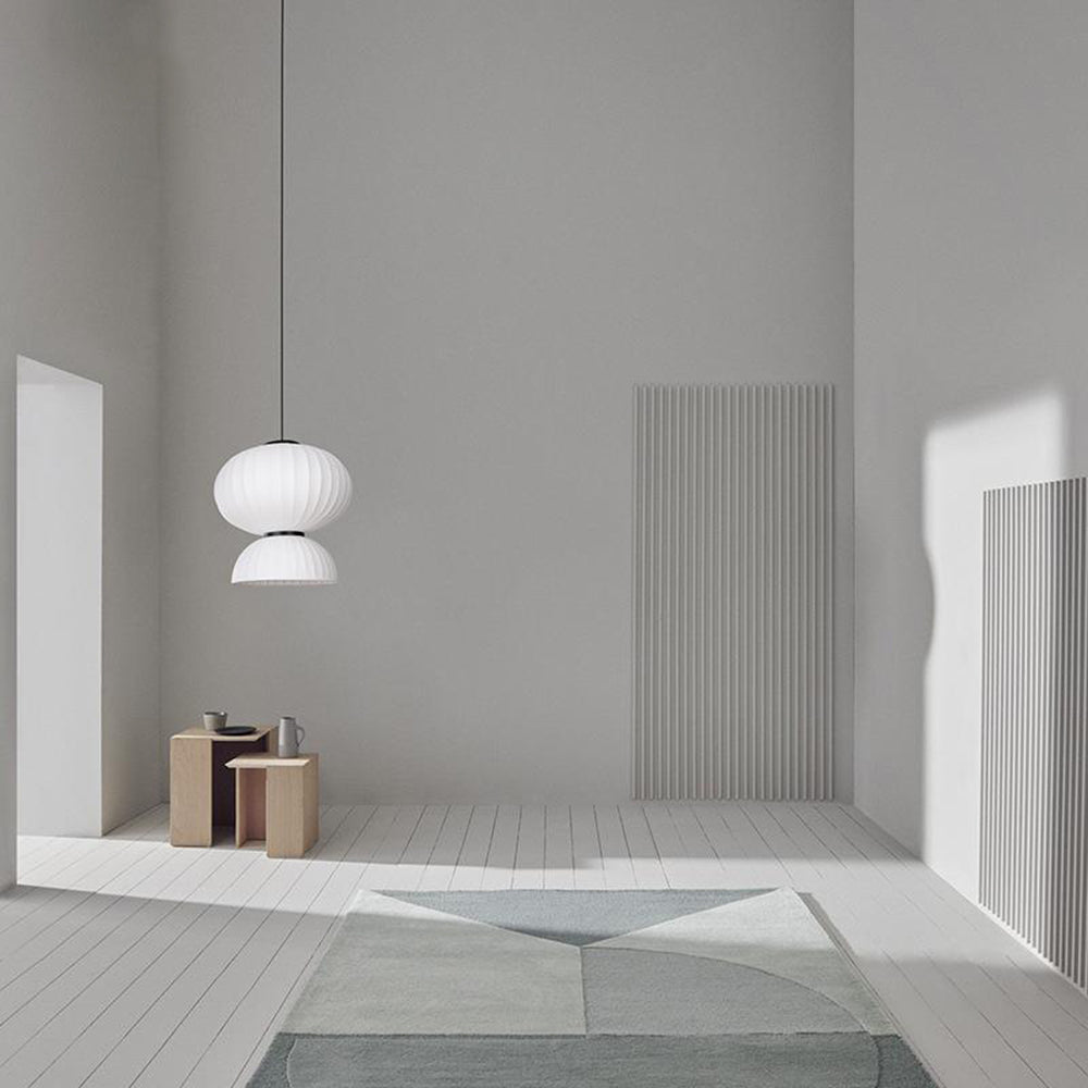 Renée Moderna MInimalista DIseño Metal/Seda Artificial Lámpara Colgante Blanco