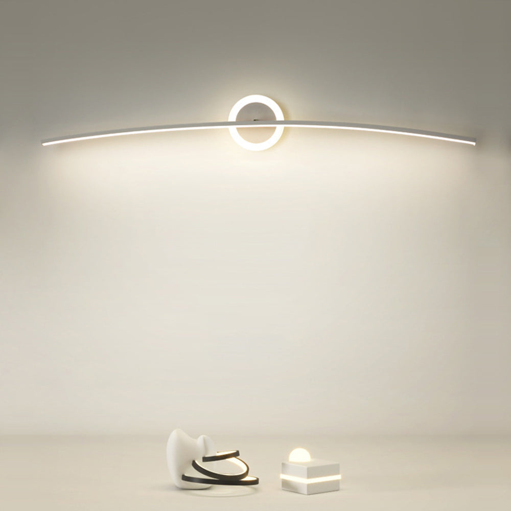 Arisha Nordico Lineal Metal/Silicona Aplique de Pared Blanco