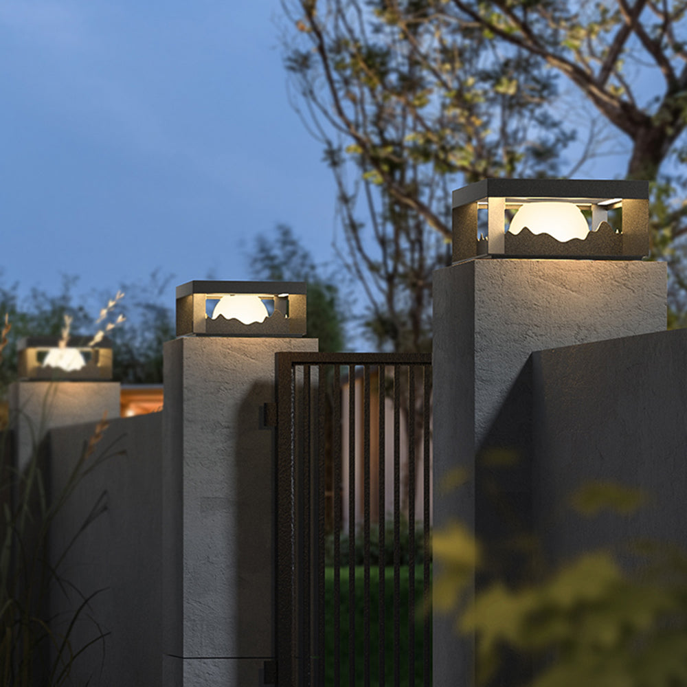 Ray Moderna Lámpara Exterior Montaña Metal Acrílico Patio Jardín