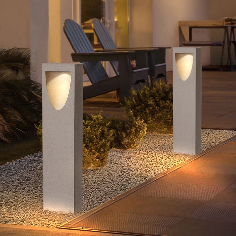 Ray Moderna Lámpara de Pie Exterior Metal Patio Jardín