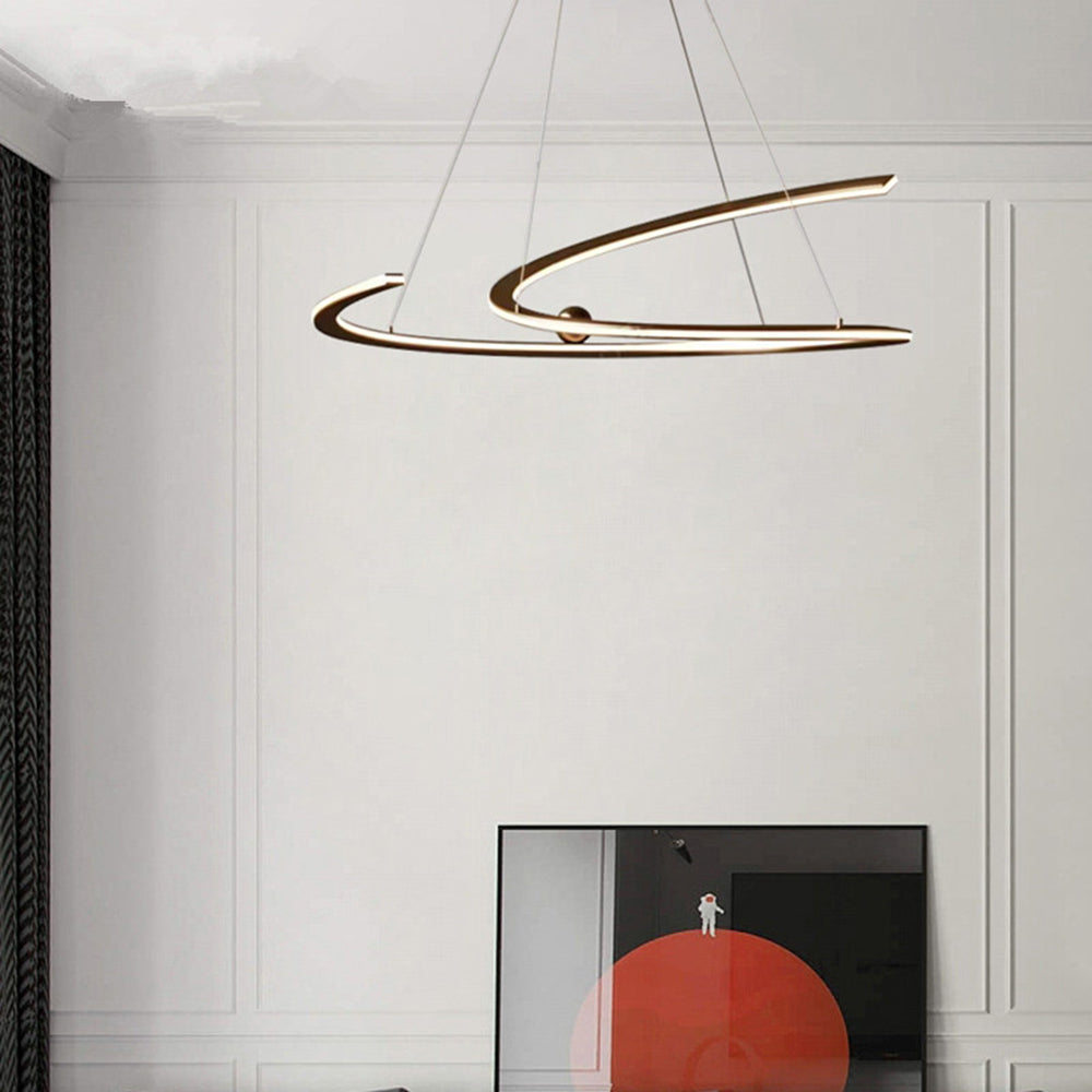 Arisha Moderna Minimalista Diseño Metal Lámpara Colgante Dorada