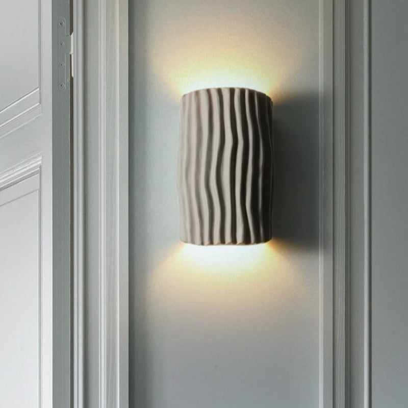 Valentina Onda Retro LED Aplique de Pared Resina Estudio