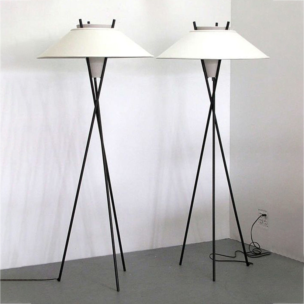 Mira Moderna Minimalista Metal/Tela LED Lámpara de Pie