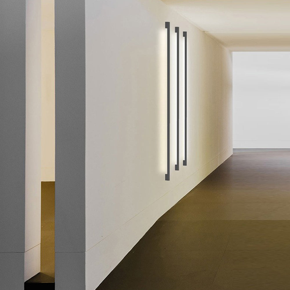 Arisha Moderno Lineal Metal/Acrílico LED Aplique de Pared Negro