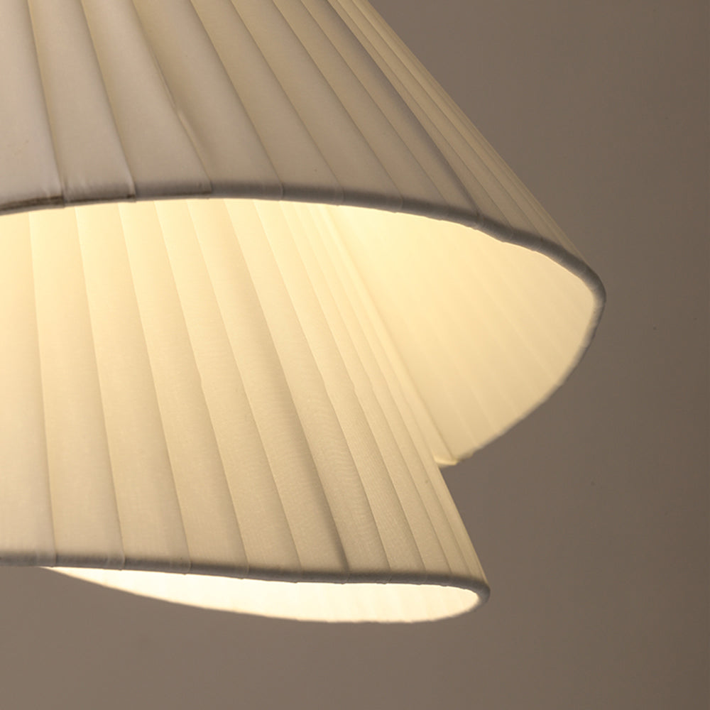 Ritta Moderna Triple Metal/Tela Lámpara Colgante Blanca