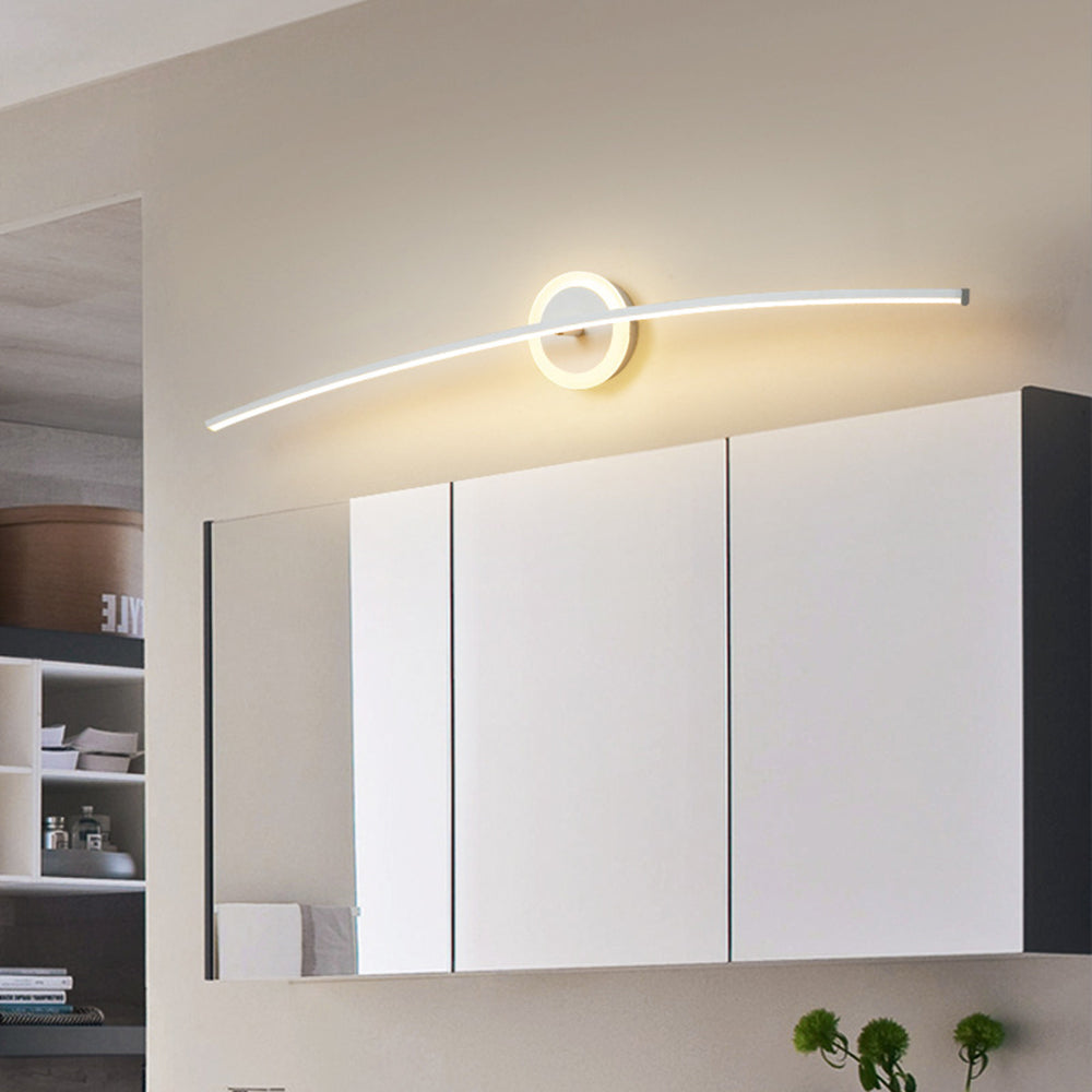 Arisha Nordico Lineal Metal/Silicona Aplique de Pared Blanco