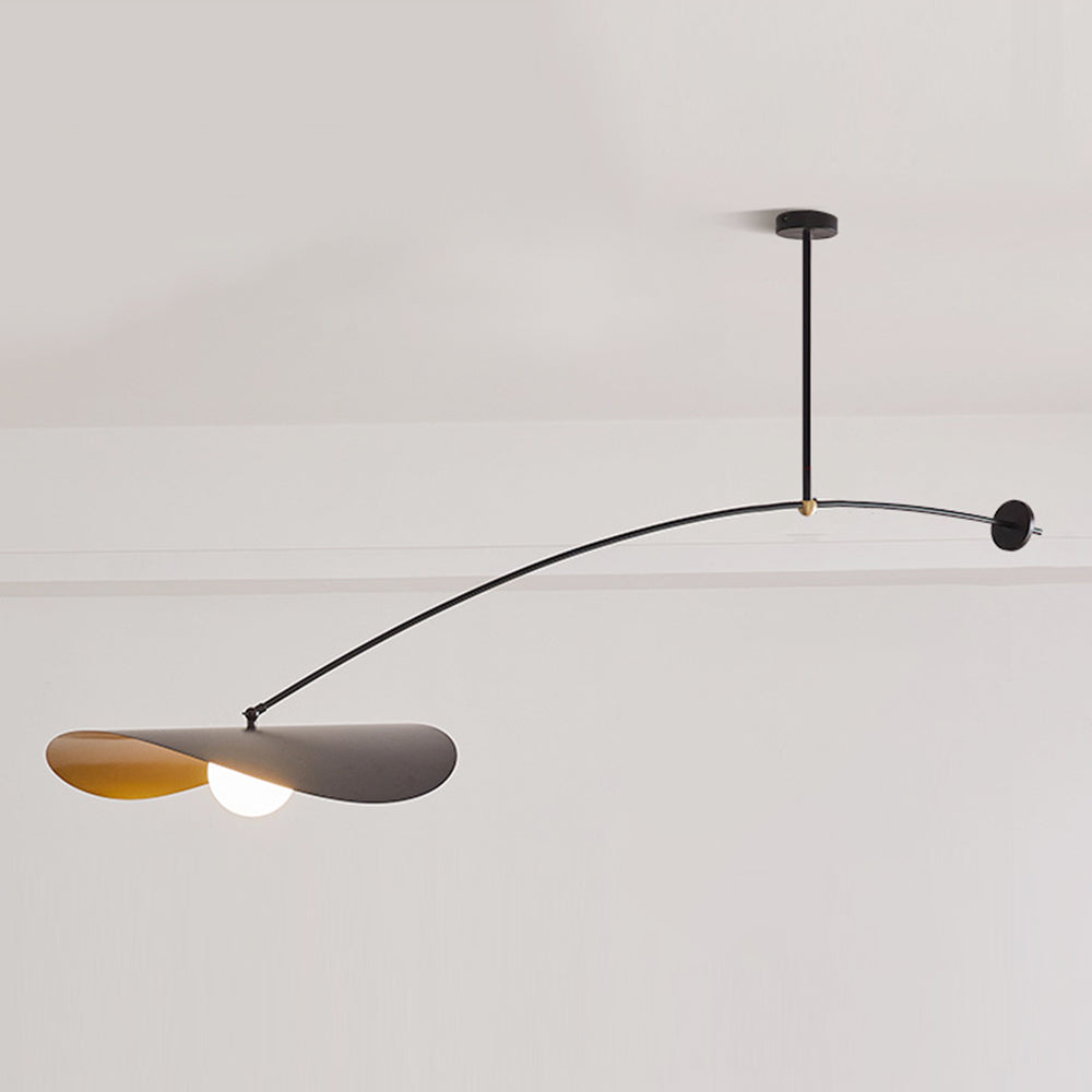 Arisha Moderna Minimalista Diseño Lámpara Colgante Metal Negra