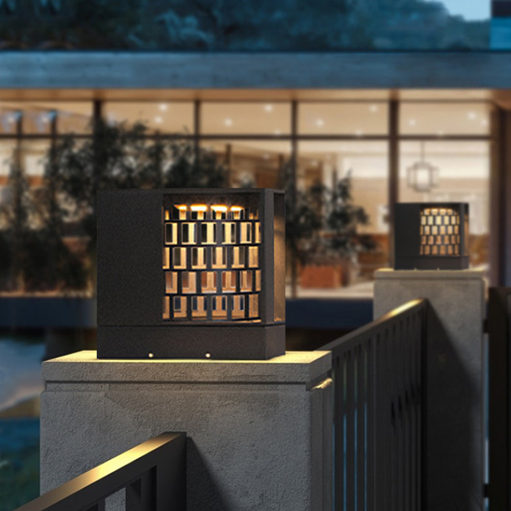 Ray Moderna Lámpara Exterior Metal Acrílico Patio