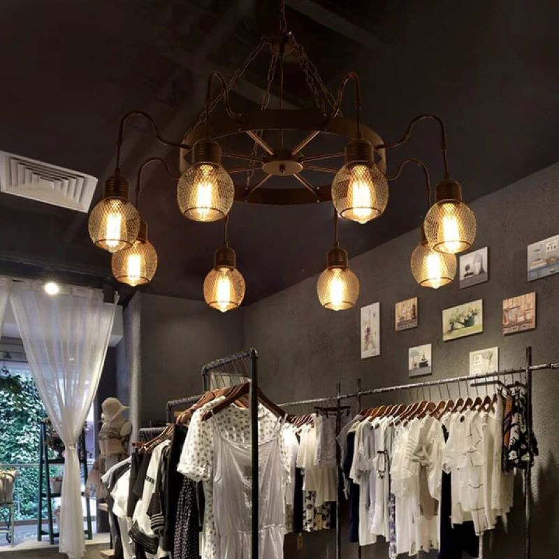 Silva Industrial LED Lámparas de araña Metal/Vidrio Comedor/Dormitorio