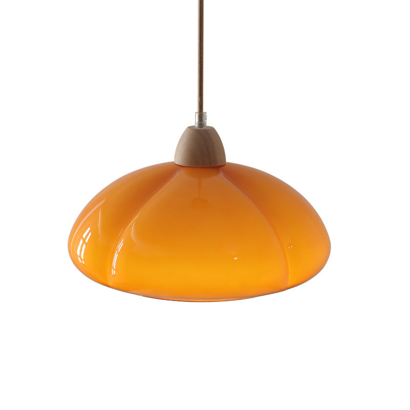 Valentina Retro Lámpara Colgante Calabaza Vidrio Dormitorio/Comedor