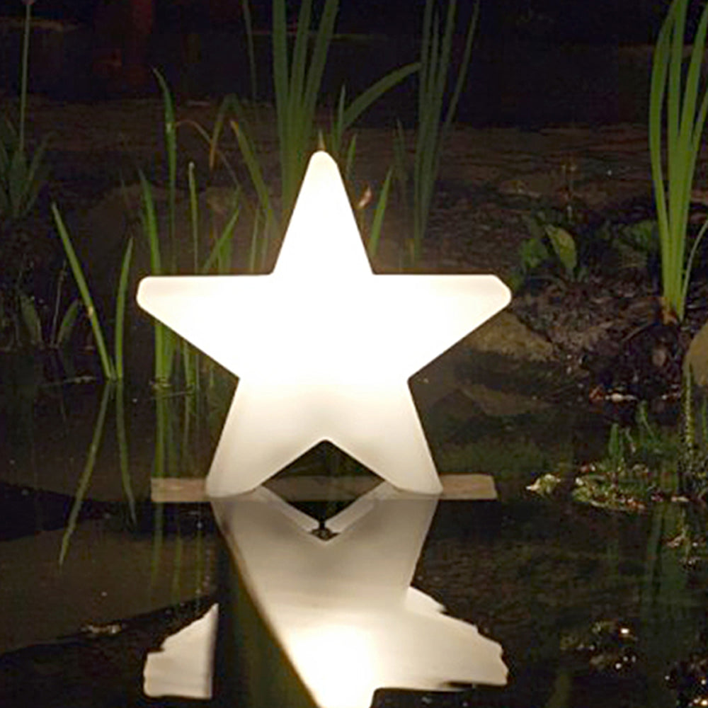 Ray Decorativa Estrella Acrílica Lámpara De Pie Exterior