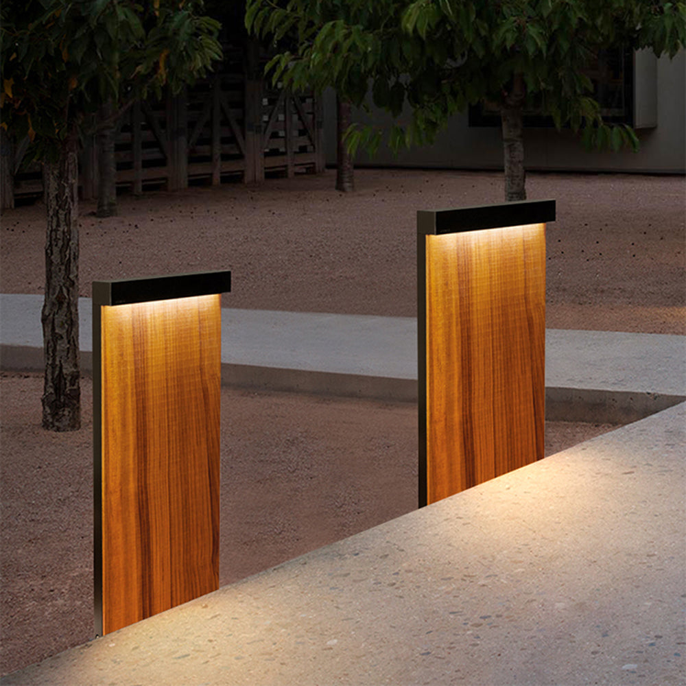 Ray Moderno Rectangular Cuadrado Metal Lámpara Exterior