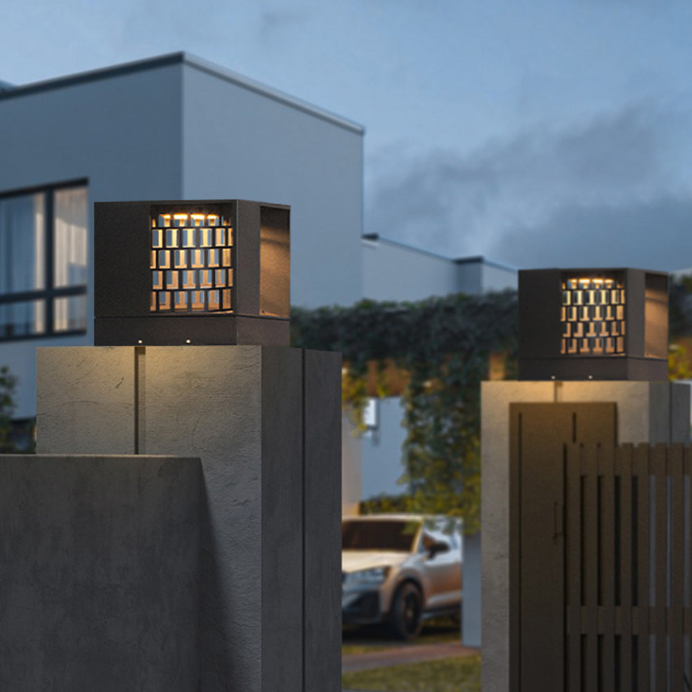 Ray Moderna Lámpara Exterior Metal Acrílico Patio