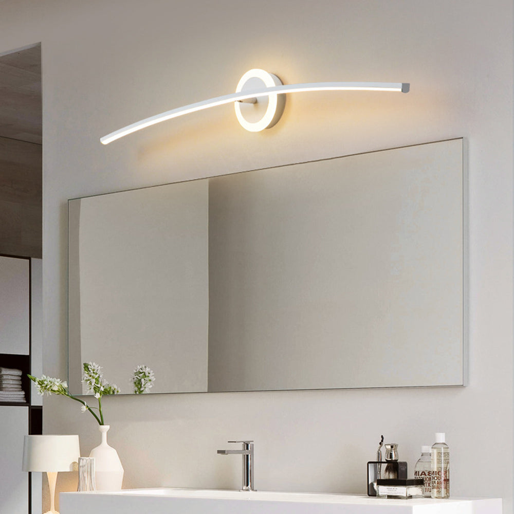 Arisha Nordico Lineal Metal/Silicona Aplique de Pared Blanco