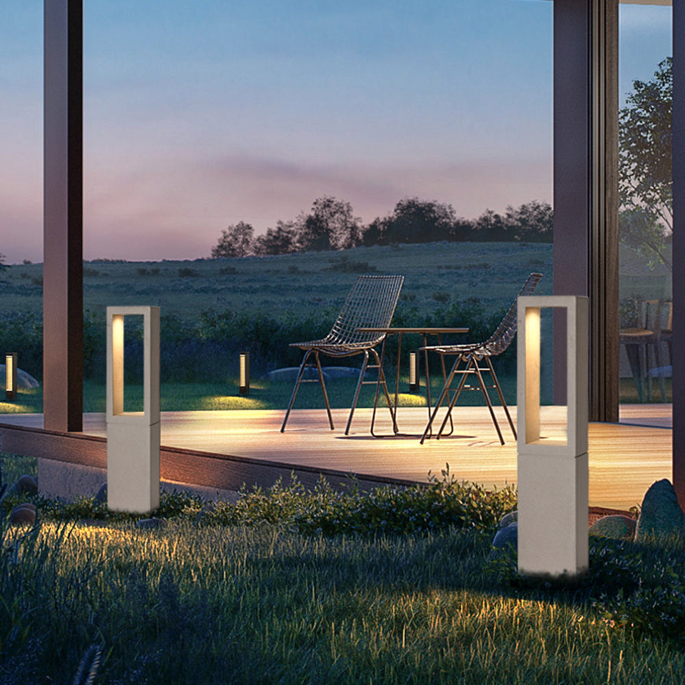 Ray Moderna Lámpara de Pie Exterior Metal Patio