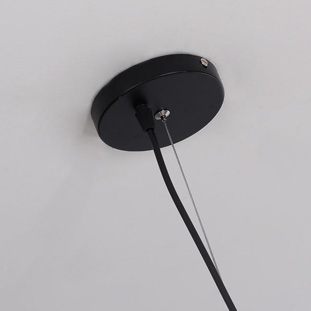Renée Moderna MInimalista DIseño Metal/Seda Artificial Lámpara Colgante Blanco